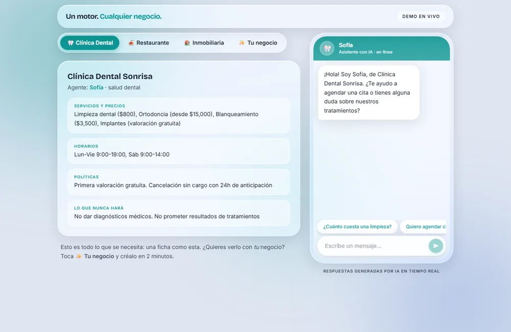 Plataforma de agentes IA para PYMEs